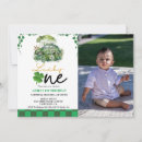 Search for lucky one birthday invitations Elegant