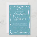 Search for blue border wedding invitations Minimalist