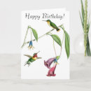 Search for hummingbird birthday cards Vintage