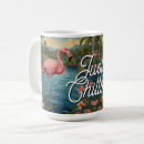 Search for retro flamingo mugs Palm trees