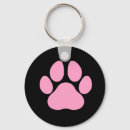 Search for dog paw print keychains Pink