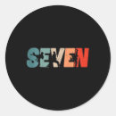 Search for birthday girl seven stickers Vintage