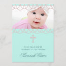 Recherche de turquoise baptême invitations Rose