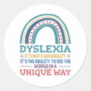 Recherche de dyslexie autocollants Sensibilisation