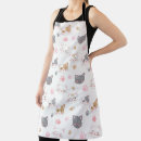 Search for cute drawing aprons Cat lovers