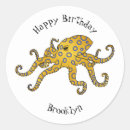 Search for octopus illustration stickers Ocean