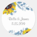 Search for blooming sunflower stickers Watercolor