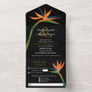 Search for paradise wedding invitations Watercolor floral