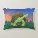 Recherche de tortue mignonne coussins Vert