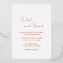 Search for rose gold foil wedding invitations Classic