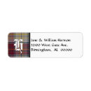 Search for scottish plaid return address labels Pattern