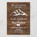 Search for adventure baby shower invitations Rustic
