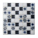 Search for navy and white pattern tiles Blue