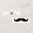 Recherche de moustache drôle cartes visite Élégant