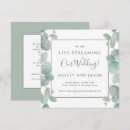 Recherche de watercolor eucalyptus mariage invitations Pour eux