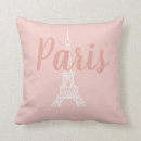 Recherche de rose paris coussins Fille