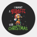 Search for giraffe christmas stickers Winter