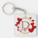 Search for heart letter keychains Elegant