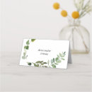 Search for simple place cards Greenery