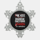 Search for nurse practitioner ornaments Santa