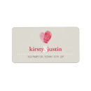 Search for hearts return address labels Whimsical