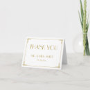 Search for great gatsby thank you cards Gold