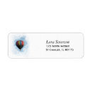 Search for balloon return address labels Hot air balloon