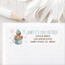 Search for boy baby shower return address labels Baby it's cold outside