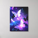 Search for purple butterfly canvas prints Blue