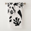 Search for black and white bath towels Abstract