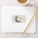 Search for holly and pine return address labels Typography