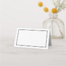 Search for blank place cards Black and white