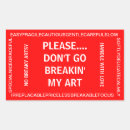 Search for fragile rectangle stickers Shipping