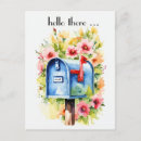 Search for mailbox postcards Watercolor