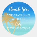 Search for watercolor tree wedding stickers Tropical
