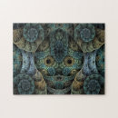 Recherche de motif psychédélique puzzles Visage