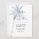 Search for blue palm tree invitations Tropical
