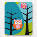 Recherche de hiboux drôles tapis souris Coloré