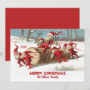 Search for vintage elves christmas cards Red