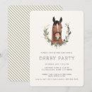 Search for equestrian party invitations Derby horse racing