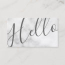 Recherche de marbre blanc moderne cartes visite Maquilleur