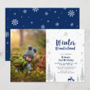 Recherche de winter wonderland 1st birthday invitations Flocons de neige