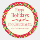 Search for company holiday stickers Corporate