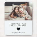 Search for happy fathers day mousepads Black and white