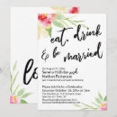 Search for eat drink and be married invitations Typography