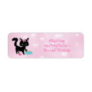 Search for black kittens return address labels Pink