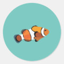 Search for clown fish stickers Under the sea