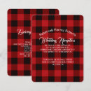Search for lumberjack invitations Red buffalo plaid