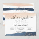 Search for navy and blush gender reveal invitations Pink