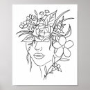 Recherche de fleurs de dessin au trait art Floral